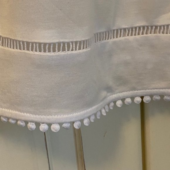 A/X Armani Exchange White Short Sleeve Top with Dot Details - Picture 8 of 9